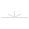 Ekena Millwork Saratoga Architectural Grade PVC Gable Bracket, 108"W x 27"H x 2"D x 4"F, 6/12 Pitch GBP108X27X0204SAR00 - alternate 3